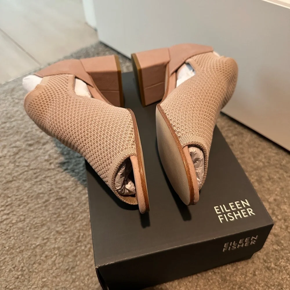 Eileen Fisher Ferris Knit Sandal - Blush - Picture 3 of 4